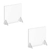 Countertop Desk Sneeze Guards Personal Protection Guard Shield with Window - Protective Plastic Acrylic Plexiglass Screen Divider Barrier Shield, Cashier, Checkout, Reception and Desk