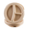 Compostable Natural 3 Compartment Sugarcane Round Plates 100% Biodegradable