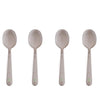 Disposable Plastic Heavy Weight Spoons Unwrapped