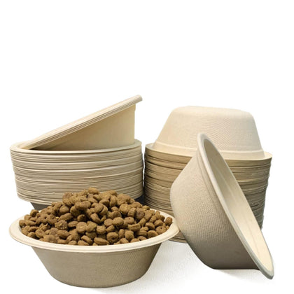 EcoQuality compostable 16oz dog pet bowls biodegradable eco friendly