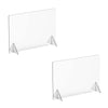 Countertop Desk Sneeze Guards Personal Protection Guard Shield with Window - Protective Plastic Acrylic Plexiglass Screen Divider Barrier Shield, Cashier, Checkout, Reception and Desk