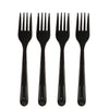 Disposable Plastic Heavy Weight Forks Unwrapped