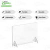 Countertop Desk Sneeze Guards Personal Protection Guard Shield with Window - Protective Plastic Acrylic Plexiglass Screen Divider Barrier Shield, Cashier, Checkout, Reception and Desk