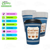 Anthora Greek Hot Cold Coffee Cups with Black Dome Lids (10oz 12oz 16oz)