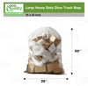 Large Heavy Duty Clear Trash Bags 35x55 inch