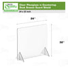 Countertop Desk Sneeze Guards Personal Protection Guard Shield with Window - Protective Plastic Acrylic Plexiglass Screen Divider Barrier Shield, Cashier, Checkout, Reception and Desk