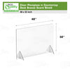 Countertop Desk Sneeze Guards Personal Protection Guard Shield with Window - Protective Plastic Acrylic Plexiglass Screen Divider Barrier Shield, Cashier, Checkout, Reception and Desk