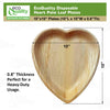 Heart shaped disposable palm leaf plate eco friendly compostable tableware