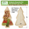 Christmas tree shaped palm leaf plates eco friendly disposable dinnerware