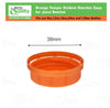 38MM Ratchet Caps and Lids for Plastic Juice Bottles For HDPE and Clear Plastic Juice Bottles, Smoothie Bottles, Fresh Squeezed Juice Container (Blue, Green, Orange, White)