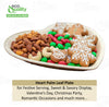 Heart shaped disposable palm leaf plate eco friendly compostable tableware