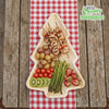 Christmas tree shaped palm leaf plates eco friendly disposable dinnerware