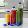 38MM Ratchet Caps and Lids for Plastic Juice Bottles For HDPE and Clear Plastic Juice Bottles, Smoothie Bottles, Fresh Squeezed Juice Container (Blue, Green, Orange, White)
