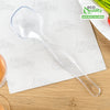 Disposable Plastic Clear Serving Spoons | Heavy Duty | Large 8.5