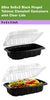 EcoQuality 9x9 inch hinged clamshell takeout container compostable