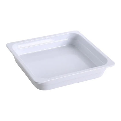Pan GN-313 6/Pcs is an affordable and reliable addition to your tableware collection. These pans are made from high-quality melamine material, that makes its dinnerware look like ceramics. These GN collection pans are commonly used for preparing and serving big portions of a variety of dishes like lasagna, cheese or egg dishes, macaroni and cheese, and other food. These pans would be perfect for your fine-dining restaurant, catered events, outdoor dining area or even hotels. 