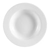 Pasta bowl 26oz, 12-inch serving dish, chip-resistant ceramic bowl, large scratch-resistant pasta plate, restaurant-quality dinnerware, modern wide-rim bowl, stackable white serving bowl