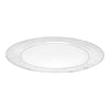 Pebbled 13.5inch Clear and Pearl Round Tray – Elegant, Durable Serveware for Any Occasion