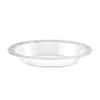 Pebbled 32oz Clear Oval Bowl with textured design, BPA-free plastic, perfect for salads, pasta, or side dishes at weddings, parties, and casual gatherings. Durable, reusable, or disposable.