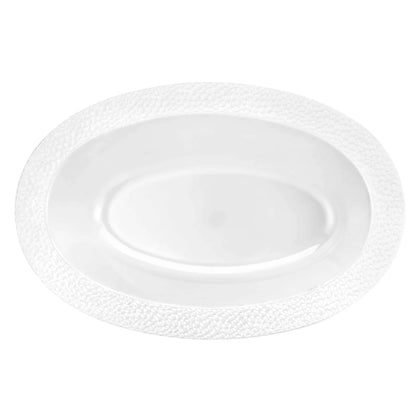 Pebbled 48oz Pearl Oval Bowl – Durable, BPA-free, and stylish with a textured finish. Perfect for serving side dishes, salads, or appetizers. Reusable and easy to clean.