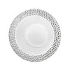 Pebbled Premium Silver Bowls in 14oz and 5oz sizes. Durable, reusable, and elegant dinnerware with a silver finish and pebbled texture. Perfect for soups, salads, desserts, and catering events.
