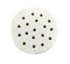 Perforated dim sum paper, 4.5 inches, designed for use with 4.5-inch stainless steel steamers, ensuring even steaming and easy food release.



