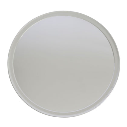 14-inch wide rim aluminum pizza pan with even heat distribution, durable construction, lightweight and stackable. Case packed 48, quantity break 12 each—perfect for commercial kitchens and pizzerias.