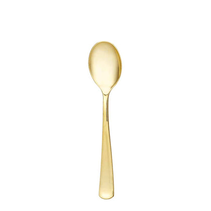 Polished gold spoons bag for weddings, events, or fine dining. Durable, disposable cutlery with a premium gold finish. Perfect for elegant table settings or upscale celebrations.