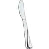 Polished silver knife with a sleek design. Durable and disposable, perfect for weddings, parties, and events. Combines elegance and practicality, adding sophistication to any table setting with easy cleanup.

