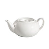 32oz porcelain teapot, 8” bone white, durable & chip-resistant. Classic tea server with lid, ergonomic handle, heat-retaining design. Perfect for restaurants, cafés & home tea lovers.