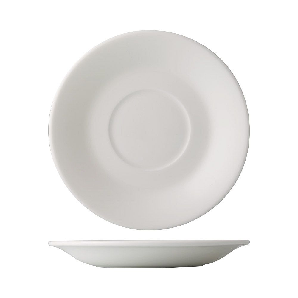 Porcelain saucer for Tall Cup 7.5oz and Short Cup 7.5oz, durable coffee saucer, tea cup saucer, chip-resistant, dishwasher-safe, microwave-safe, elegant drinkware accessory.