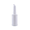 White 1-quart pour bottle with spout and lid for precise pouring. Durable, lightweight, and easy to clean. Ideal for sauces, oils, and dressings. Packed 12 each per case for commercial and home use.