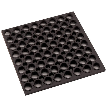 RBMH-35K/35R, 3' x 5' Anti-Fatigue, Black/Red Rubber Floor Mat