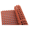 RBMI-33K/33R, 3' x 3', Interlocking, Black/Red Rubber Floor Mat
