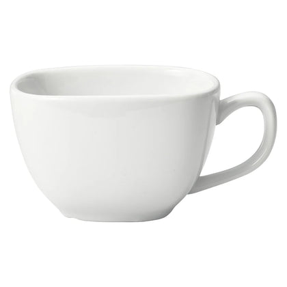 RCC-8, 3 Doz/Case Royalsquare 8 oz White Square Porcelain Coffee Cup