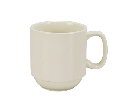 Yanco Prime Mug Stackable RE-12-P is a high-quality porcelain drinkware piece designed for commercial and home use. Featuring a 12-ounce capacity, this mug is perfect for serving coffee, tea, hot chocolate, and more. Its stackable design makes storage convenient, ideal for busy cafes, restaurants, and catered events. The classic American white color complements any table setting, while its durable porcelain construction ensures long-lasting performance.