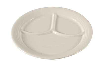Yanco Compartment Plate RE-309 is a durable and stylish addition to any dining setup. Designed with multiple sections, this 9.5-inch plate is ideal for serving a variety of dishes without mixing flavors. Made from high-quality porcelain with a sleek glaze finish, it resists mechanical damage and temperature changes, ensuring long-lasting performance. Perfect for fine-dining restaurants, catered events, hotels, and outdoor dining areas.