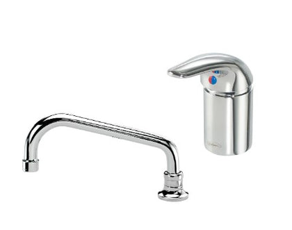 Remote valve faucet with a 6