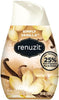 Create a warm and inviting atmosphere with the comforting scent of Renuzit Solid Air Freshener in Simply Vanilla. This easy-to-use gel cone blends the soothing aromas of vanilla, apricot blossom, and almond to deliver continuous freshness. Perfect for small spaces, it requires no outlets or batteries and is made with 98% biodegradable gel for a simple and eco-friendly air care solution.