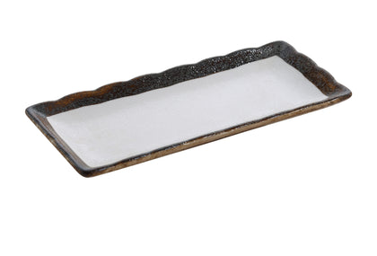 Yanco Rectangular Sushi Plate RO-2110 is a stylish and durable choice for serving sushi, salads, pasta, and hot meals. Made from high-quality porcelain with a glazed finish, this rectangular plate features a sleek white design that enhances any table setting, making it ideal for fine-dining restaurants, catered events, outdoor dining, and hotels. Designed for versatility, it offers ample space for elegant food presentation. Built for convenience, it is dishwasher, oven, and microwave safe. 