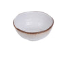 Yanco Nappie Bowl RO-2406 is a stylish and durable choice for serving soups, stews, and small dishes. Made from high-quality porcelain with a glazed finish, this round bowl features a refined two-tone design in white and brown. Measuring 5.5 inches in diameter with a height of 2.25 inches, it offers a 14-ounce capacity, making it perfect for a variety of menu items. The bowl's pebbled texture enhances its aesthetic appeal while helping to keep food securely in place.
