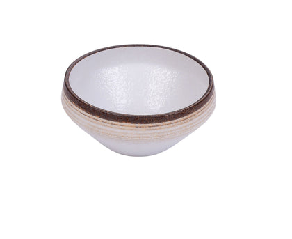 Yanco Fusion Bowl RO-2808 is a stylish and durable choice for serving generous portions of noodles, soups, and salads. Made from high-quality porcelain with a glazed finish, this round bowl features a refined two-tone design in white and brown. Measuring 8 inches in diameter with a height of 3.5 inches, it offers a 46-ounce capacity, making it perfect for both casual and upscale dining. Its pebbled texture enhances both visual appeal and functionality by helping to keep food securely in place. 