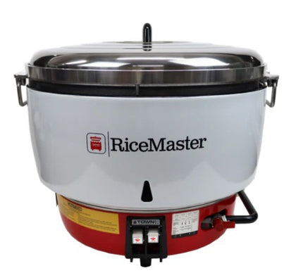 RS-50 Rice Master Commercial Gas Rice Cooker, powered by propane gas for efficient, large-scale rice cooking.