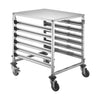 Durable rack stainless steel under-counter 12-tier double size for steam table and food pans. Rust-resistant and ideal for high-volume commercial kitchens. Packed 1 each per case.