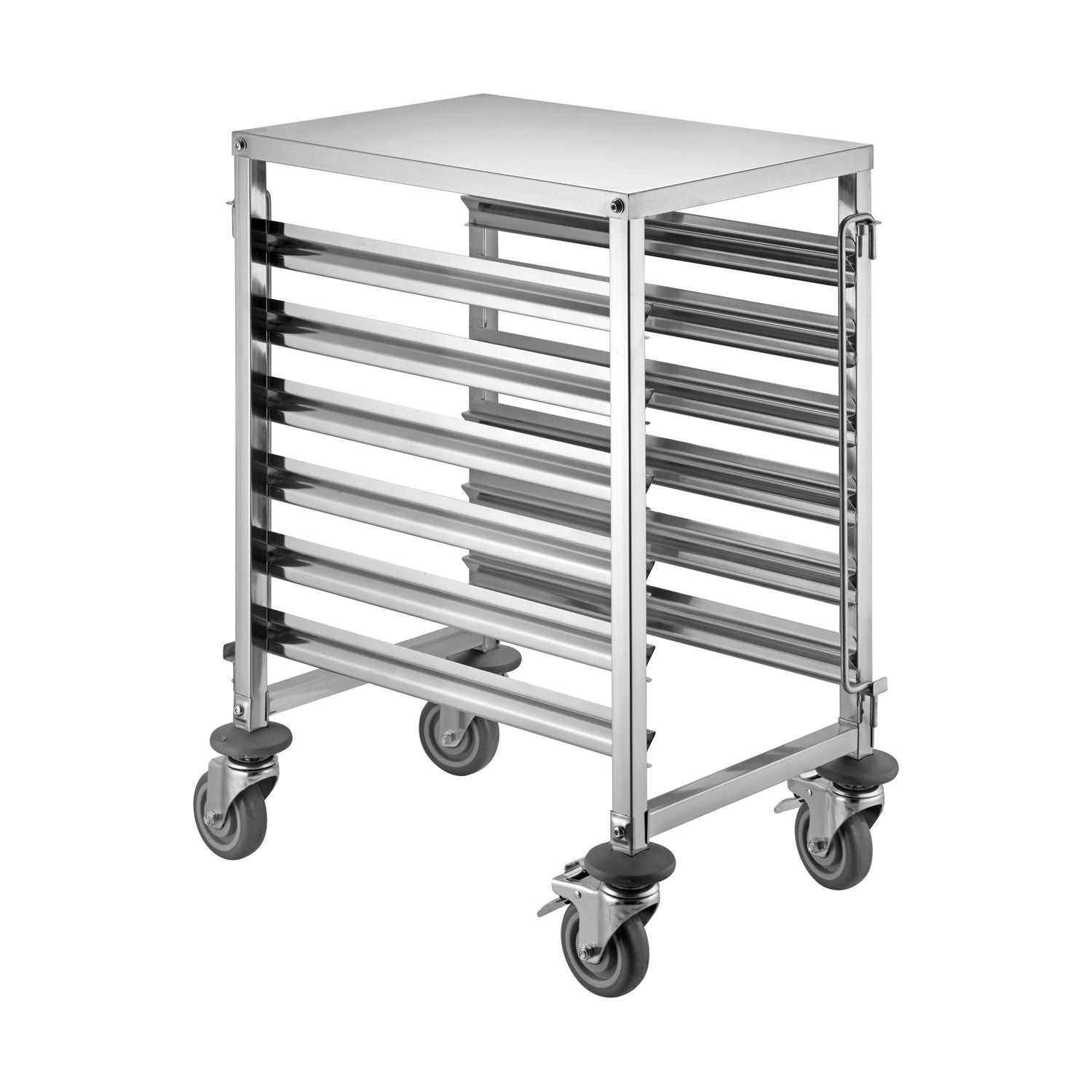Durable rack stainless steel 12-tier under-counter for steam table and food pans. Space-saving, rust-resistant, and ideal for commercial kitchens. Packed 1 each per case for foodservice use.
