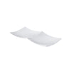 Rectangular 2-Section Platter White 11-1/2