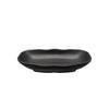 Rectangular Deep Platter with Wavy Rim Matte Black 12.5oz 8-7/8