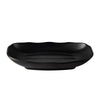 Rectangular Deep Platter with Wavy Rim Matte Black 20oz 10