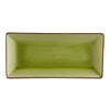 Rectangular Platter – 11.5-Inch golden green stoneware, elegant, durable, and modern. Ideal for serving appetizers, entrees, and desserts. Chip-resistant, microwave- and dishwasher-safe for convenience.