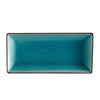 Rectangular Platter – 11.5-Inch lake blue stoneware, elegant, durable, and stylish. Perfect for serving appetizers, entrees, and desserts. Chip-resistant, microwave- and dishwasher-safe for convenience.